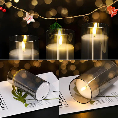 Flickering LED Flameless Candles#color_gray