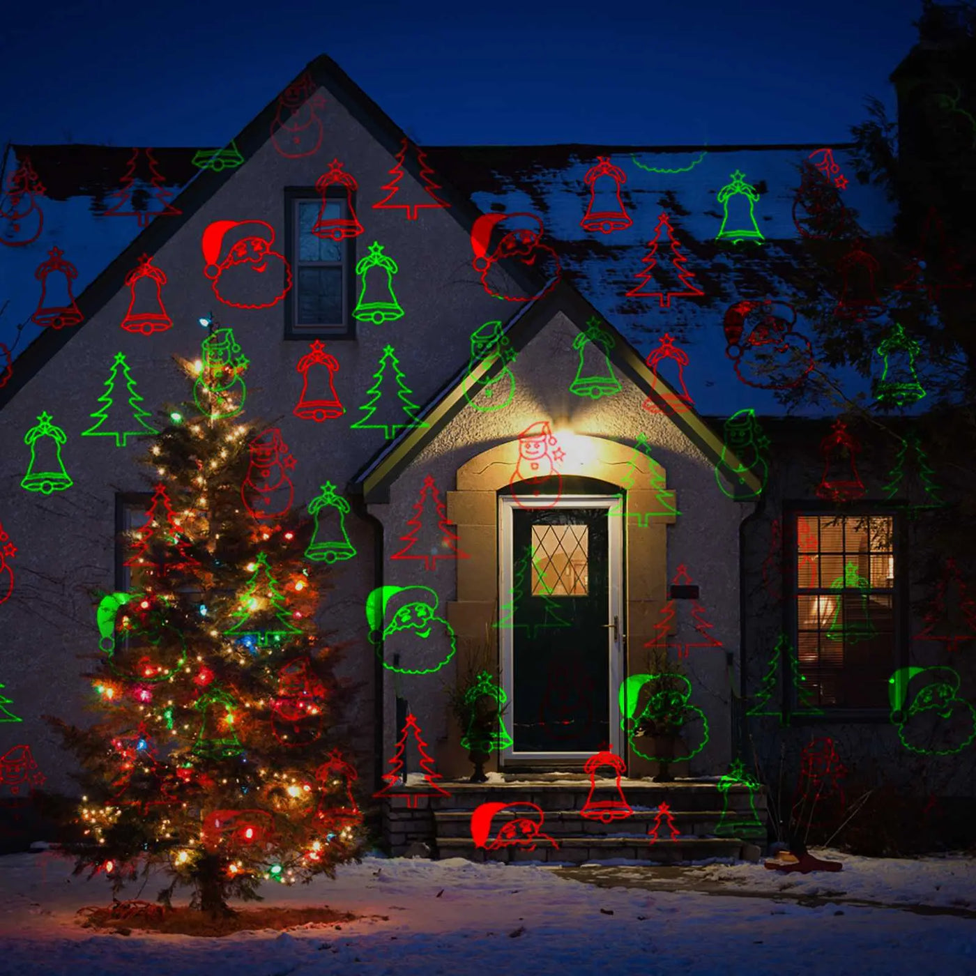 Garden Christmas Projector Lights, Santa Claus, Summer Kswing