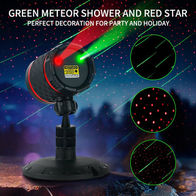 Garden Projector Lights, Laser Star Shower Motion, Christmas Kswing