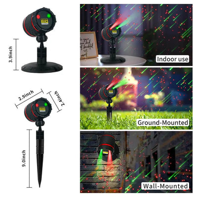 Garden Projector Lights, Laser Star Shower Motion, Christmas Kswing