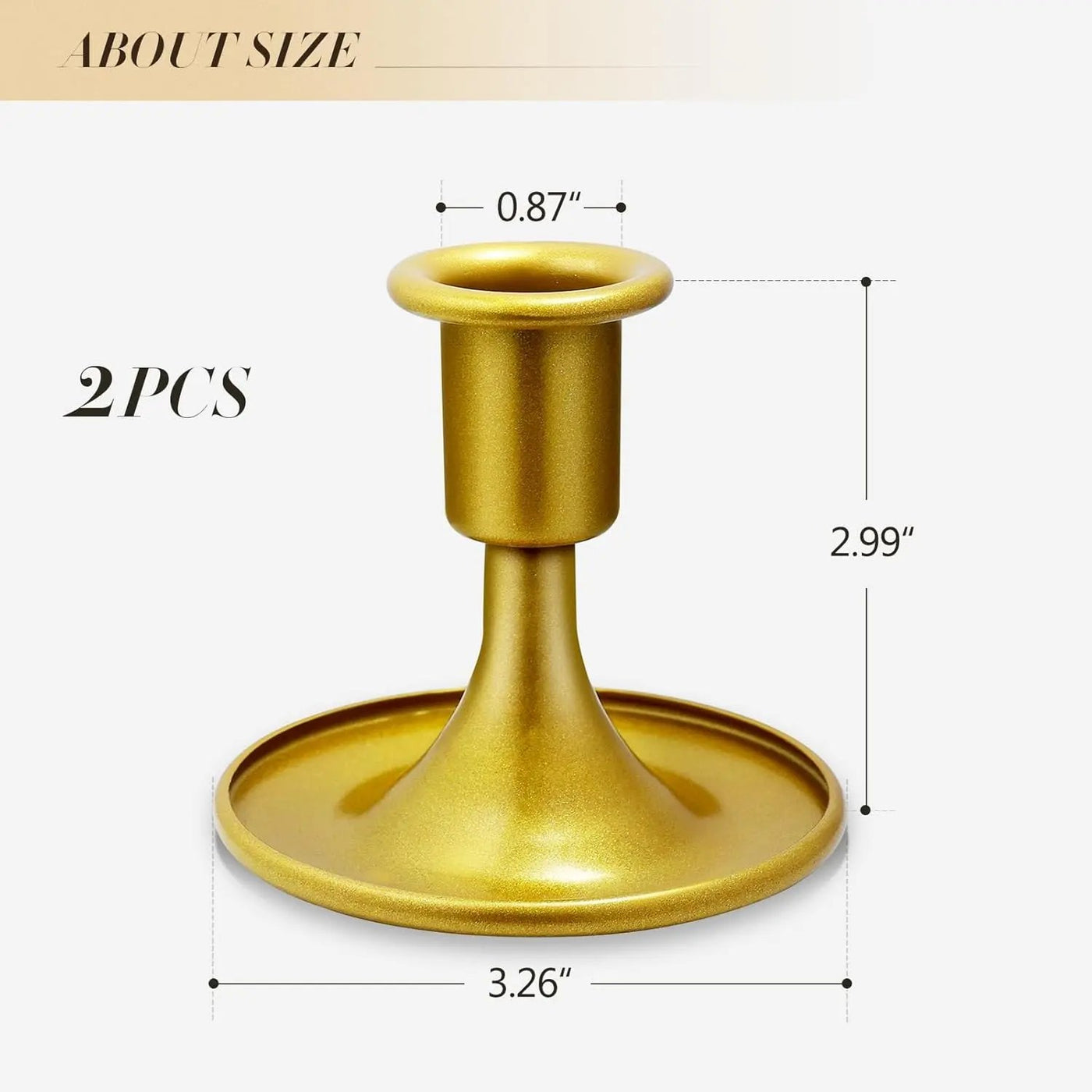 KSWING Gold Candle Stick Holders Set Kswing