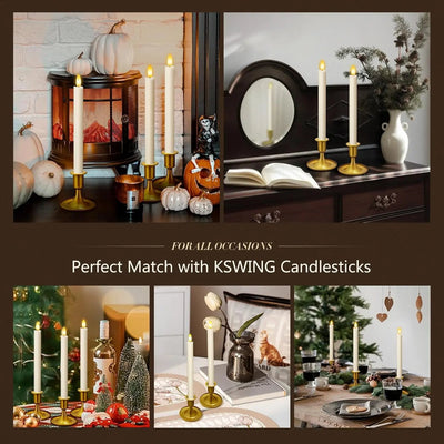 KSWING Gold Candle Stick Holders Set Kswing