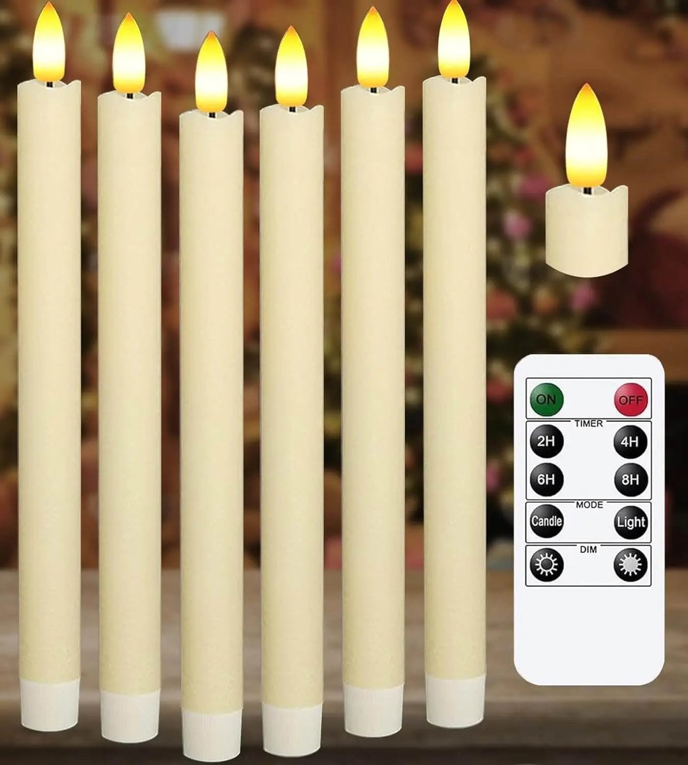 KSWING Upgraded Real Wax LED Flameless Candles with Remote Kswing