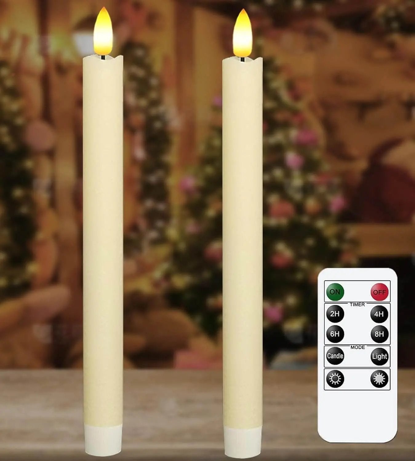 KSWING Upgraded Real Wax LED Flameless Candles with Remote Kswing