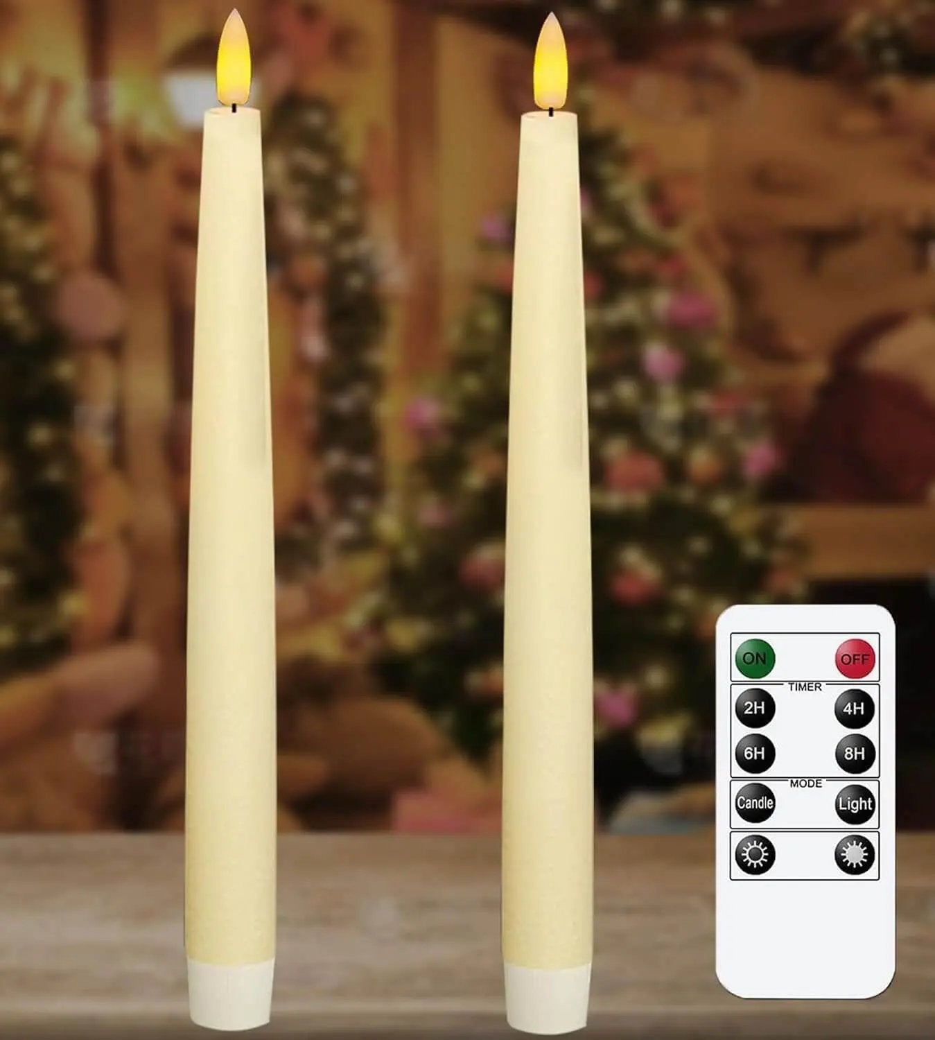 KSWING Upgraded Real Wax LED Flameless Candles with Remote Kswing