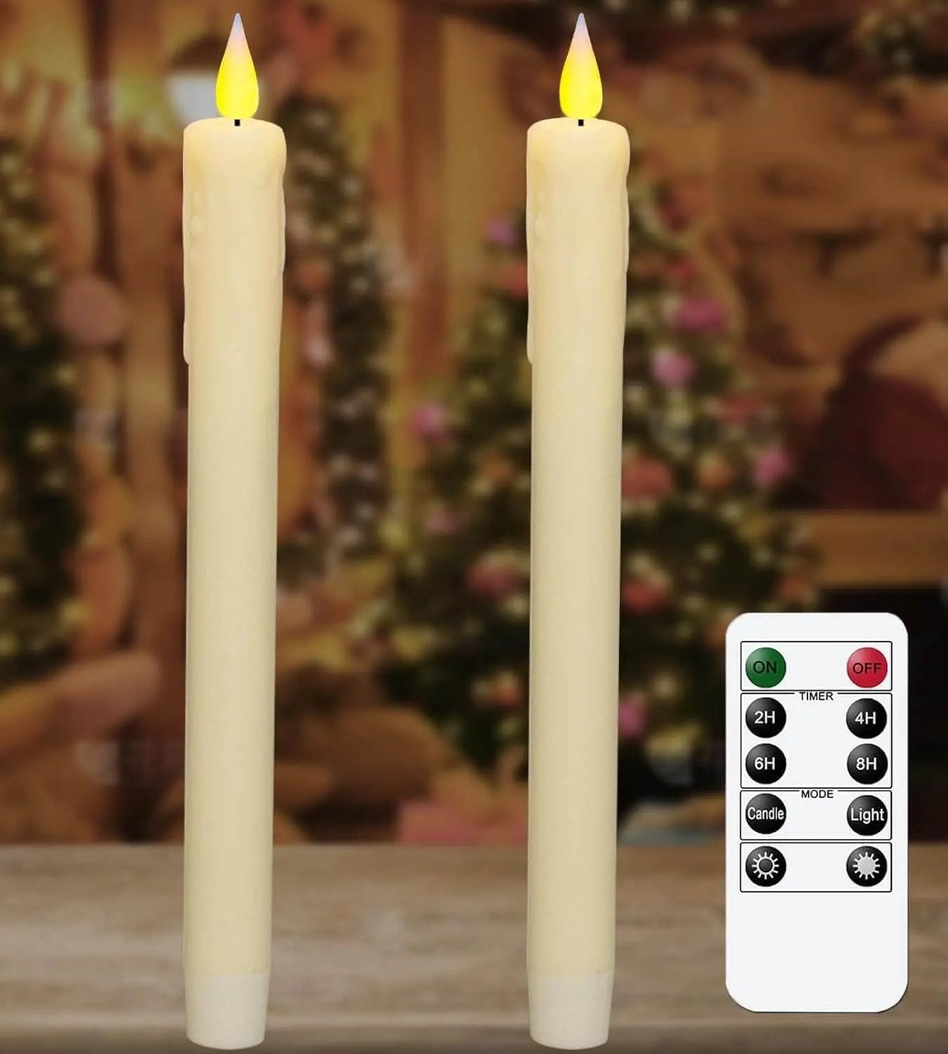 KSWING Upgraded Real Wax LED Flameless Candles with Remote Kswing