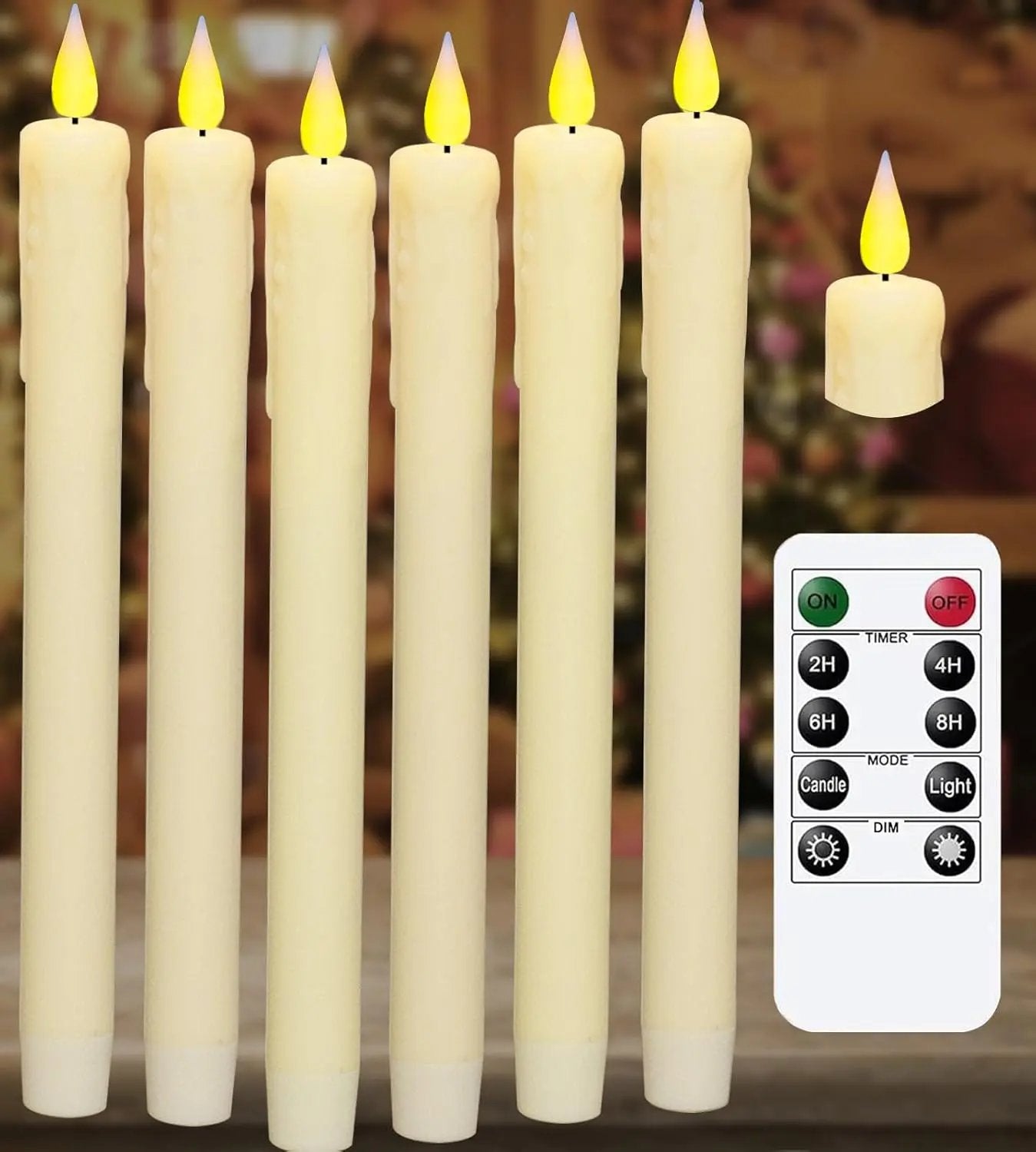 KSWING Upgraded Real Wax LED Flameless Candles with Remote Kswing