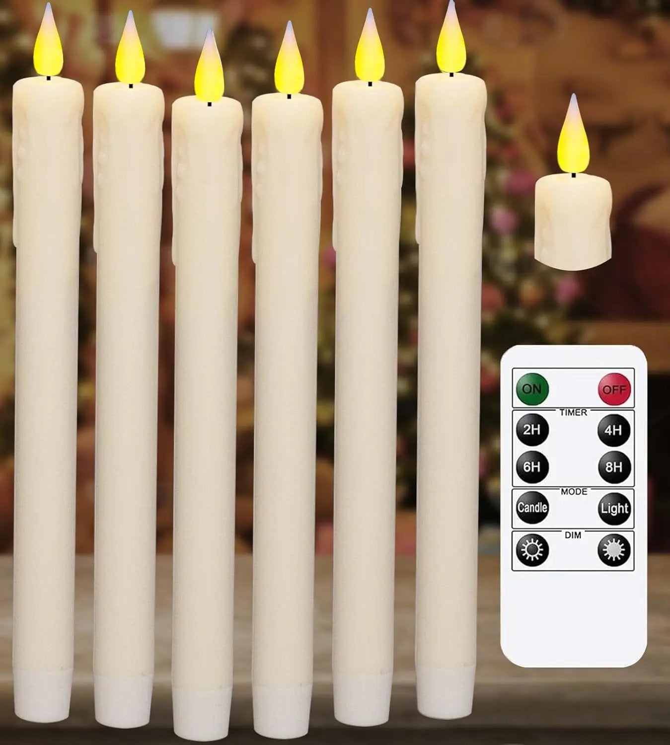 KSWING Upgraded Real Wax LED Flameless Candles with Remote Kswing