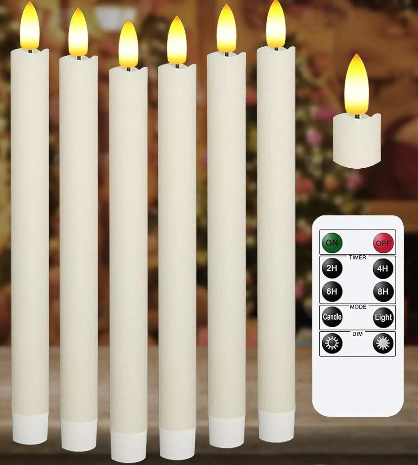 KSWING Upgraded Real Wax LED Flameless Candles with Remote Kswing