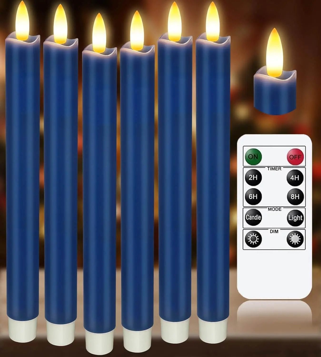 KSWING Upgraded Real Wax LED Flameless Candles with Remote Kswing