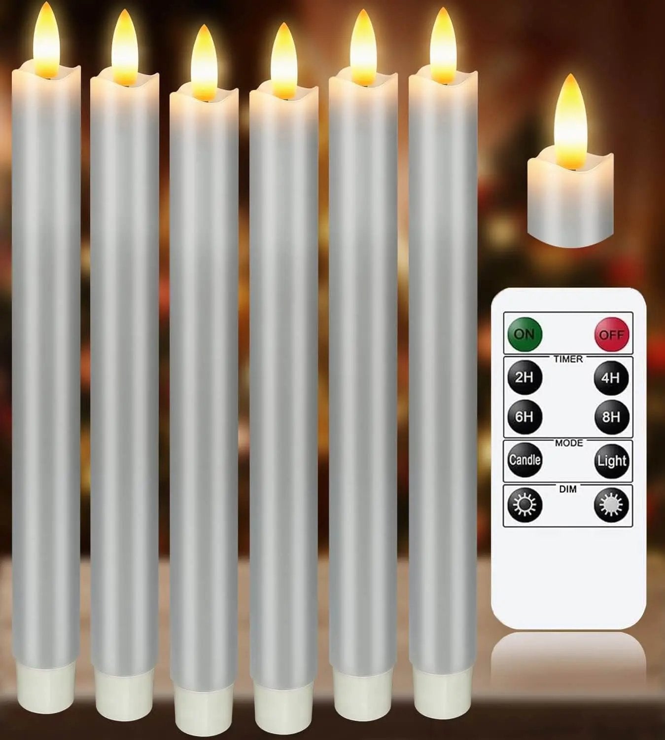 KSWING Upgraded Real Wax LED Flameless Candles with Remote Kswing