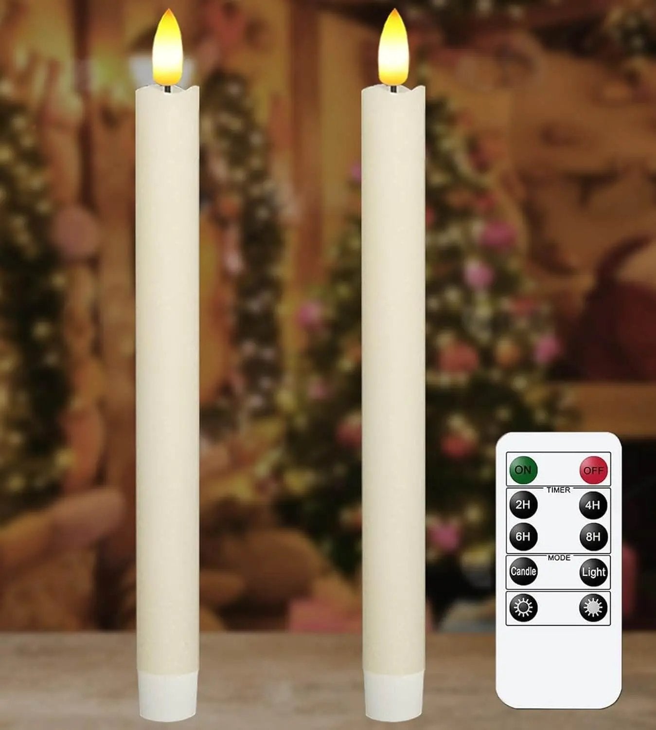 KSWING Upgraded Real Wax LED Flameless Candles with Remote Kswing