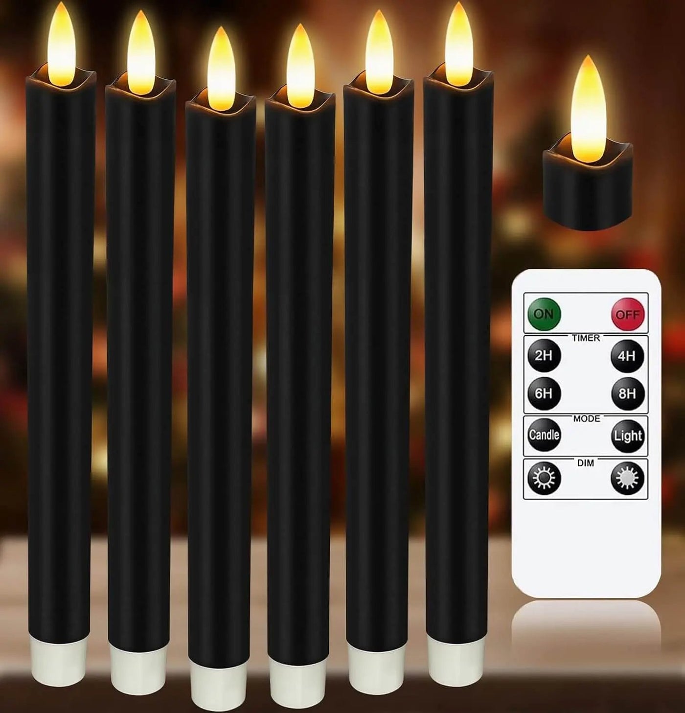 KSWING Upgraded Real Wax LED Flameless Candles with Remote Kswing