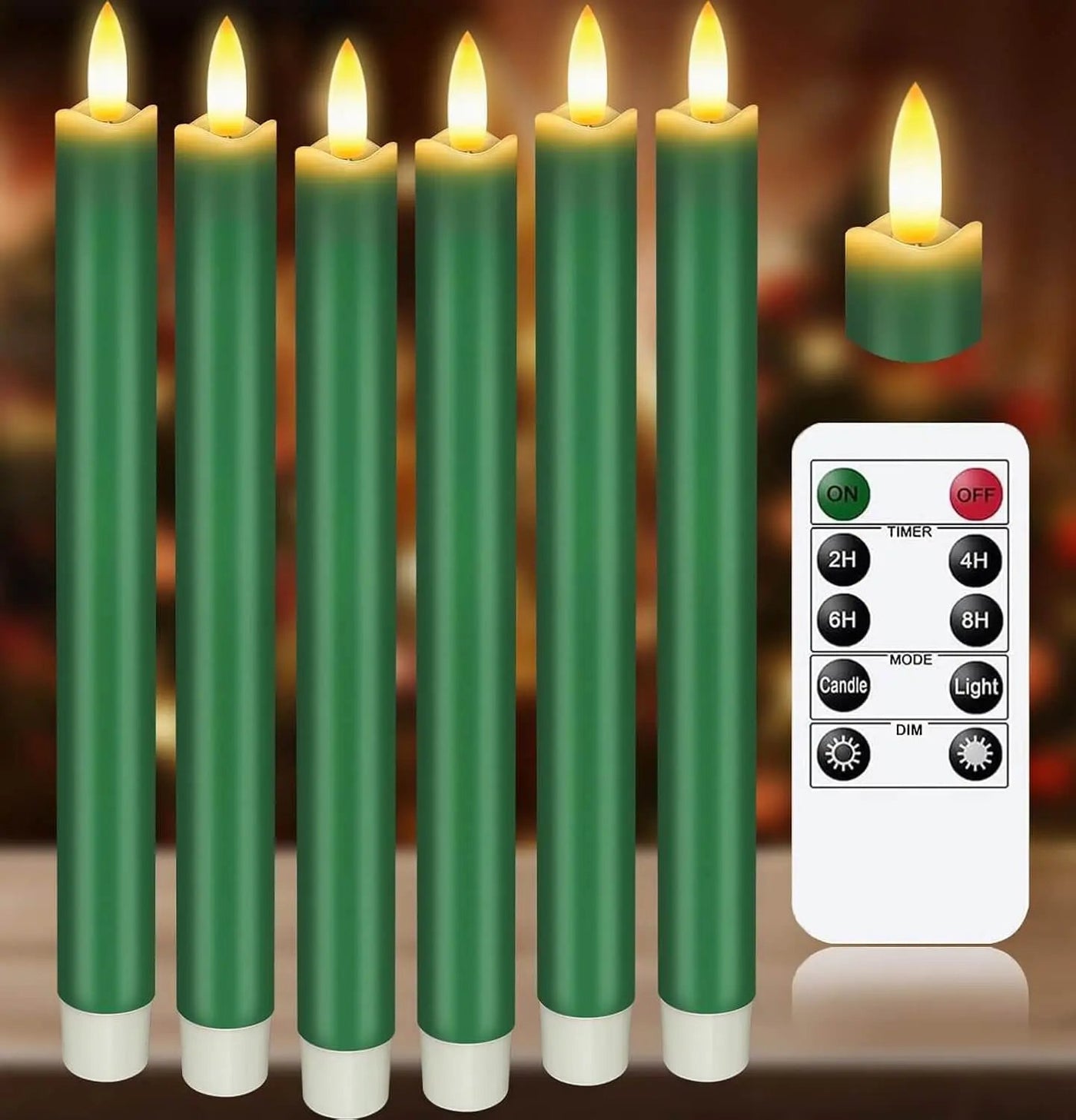 KSWING Upgraded Real Wax LED Flameless Candles with Remote Kswing
