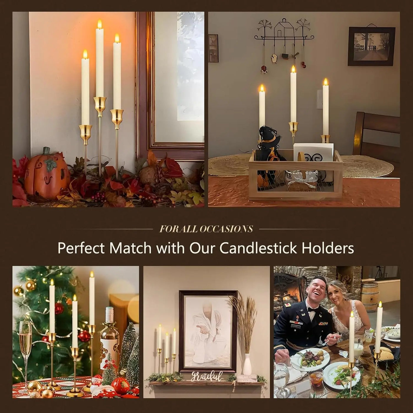 KSWING Upgraded Real Wax LED Flameless Candles with Remote Kswing