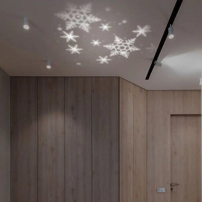 Snow Candle Storm Projector Kswing