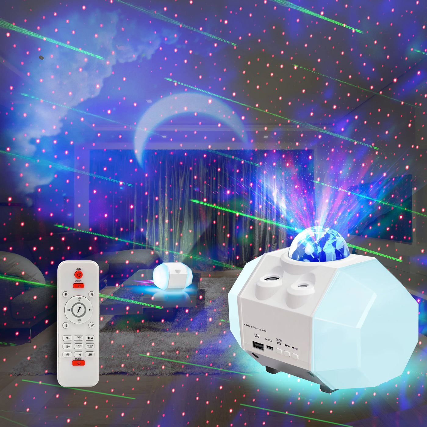 Starry Projector, White Kswing#style_drum